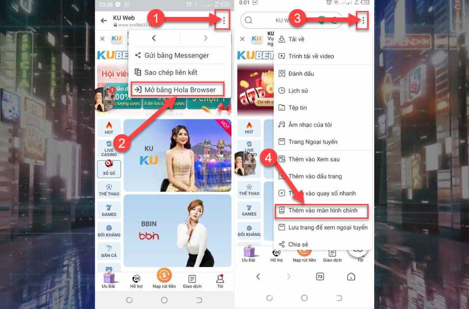 Hướng dẫn cách tải cho điện thoại android